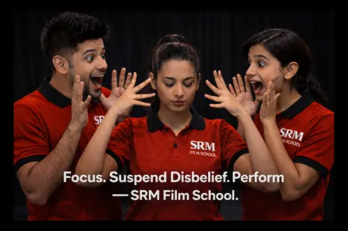 Professional film studio training at SRM Mumbai